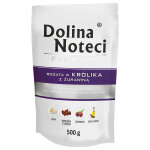20 x 500 g dolina noteci premium pouches rabbit with cranberry nourriture pour chiens