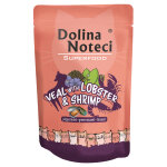 20 x 85 g dolina noteci superfood veau, homard et crevettes nourriture humide pour chat