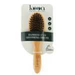 Brosse en bambou kooa pour chien - l 22 x l 6 cm Brosse en bambou kooa pour chien - l 22 x l 6 cm
