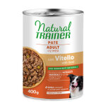 2x400g adulte veau p�t� medium - maxi natural trainer pour chien + 1 bo�te offerte !