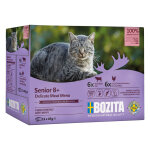 24x 85g bozita bouches en sauce senior paquet mixte nourriture pour chat humide