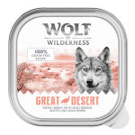 24x300g wolf of wilderness adult great desert - dinde nourriture humide pour chien