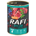 24x400g de pâté rafi junior à l'agneau, aux canneberges et aux myrtilles nourriture pour chien humide ... 24x400g de pâté rafi junior à l'agneau, aux canneberges et aux myrtilles nourriture pour chien humide ...