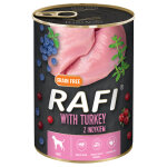 24x400g rafi adult avec dinde, myrtille et canneberge nourriture pour chien humide 24x400g rafi adult avec dinde, myrtille et canneberge nourriture pour chien humide