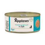 24x70g applaws cat en sauce filet de thon nourriture humide pour chat