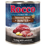 24x800g dition limite rocco menu d'hiver b?uf, dinde, pommes de terre - pte pour chien