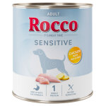 24x800g rocco sensitive poulet et pomme de terre p�t�e pour chien