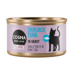 24x80g cosma pure skipjack nourriture pour chats au thon humide