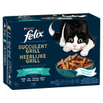12x80g felix succulent grill slection de la mer - pte pour chat