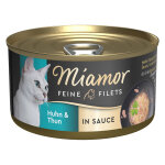 24x85g filets fins en sauce poulet, thon miamor - pâtée pour chat 24x85g filets fins en sauce poulet, thon miamor - pâtée pour chat