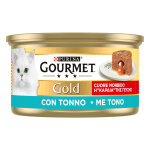 24x85g gourmet gold c?ur fondant thon nourriture humide pour chat