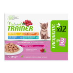 24x85g lot mixte (4 variétés) natural trainer kitten & young nourriture humide pour chatons et jeunes ... 24x85g lot mixte (4 variétés) natural trainer kitten & young nourriture humide pour chatons et jeunes ...