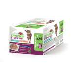 24x85g natural trainer adult sterilised paquet de m�lange : dinde et cabillaud