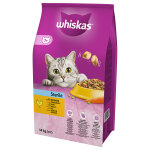 2x14kg whiskas 1 + strilis poulet - croquettes pour chat