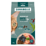 2kg outdoor canard sanabelle croquettes pour chat