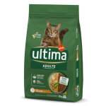 2x10kg ultima adult poulet - croquettes pour chat