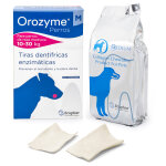 2x141g orozyme lamelles  mcher chiens de taille moyenne - friandises pour chien