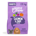 2x2, 5kg edgard & cooper puppy saumon, dinde sans c�r�ales - croquettes pour chien