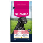 2x3kg eukanuba premium nutrition senior large & giant breed nourriture sche pour chiens au poulet