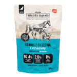 2x500g wiejska zagroda dog adult viande de cheval avec viande de veau nourriture humide pour chien