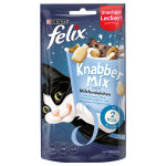2x60g party mix : bouches au lait felix friandises pour chat + 1 paquet offert !