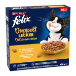 2x800g felix d�licieux duos poulet et dinde nourriture s�che pour chat