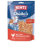 2x80g rinti extra chicko mini poulet, fromage, - friandises pour chien