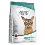 3 kg concept for life sterilised cats poulet, croquettes pour chat