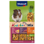3 x 3 friandises vitakraft trio - mix crackers pour cochon d'inde (miel, raisin, fruits)