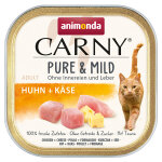 32 x 100 g animonda carny adult pure & mild poulet, fromage, nourriture humide pour chat