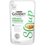 32x40g m�gapack gourmet soup poulet, l�gumes - p�t�e pour chat