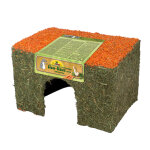 350g jr farm maison en foin et carottes modle moyen pour rongeur et lapin