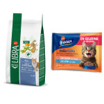3kg adult sterilized thon affinity libra croquettes pour chat + 4x85g sachets brekkies offerts !