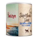 3x100g superfood saumon avec hareng, petits pois et myrtilles purizon friandise pour chats 3x100g superfood saumon avec hareng, petits pois et myrtilles purizon friandise pour chats
