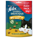 180g friandises felix naturally delicious poulet, herbes  chat - friandises pour chat