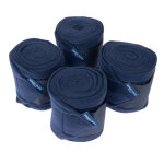 4 bandages nomad tales pour chevaux en polaire, bleu marine full pferd