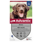 4 pipettes advantix pour chien de grande taille, 25 et 40 kg 4 pipettes advantix pour chien de grande taille, 25 et 40 kg
