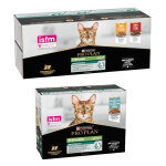 40x85g b?uf, poulet sterilised adult purina pro plan nourriture humide pour chat + 10x85g sachets offerts ...