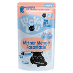 48x 125g lucky lou adulte volaille & faisan nourriture pour chat humide