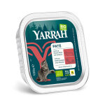 16x100g yarrah bio p�t� poulet, b?uf avec chicor�e nourriture humide pour chat