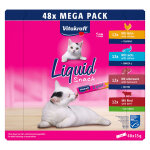 48x15g multipack liquid - snack vitakraft friandises pour chat