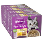 48x85g m�gapack whiskas 1 + marmiton s�lection de volaille en gel�e - p�t�e pour chat