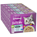 48x85g multipack whiskas tasty mix poisson du jour en sauce - p�t�e pour chat