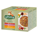 48x85g ultima nature b?uf, dinde, poulet, volaille - pte pour chat