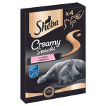4x12g sheba creamy snacks saumon - friandises pour chat 4x12g sheba creamy snacks saumon - friandises pour chat