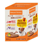 4x150g nature's variety original pat� no grain mini b?uf, poulet, dinde - p�t�e pour chien