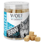 50g mini raw friandises lyophilisées filet de saumon wolf of wilderness 50g mini raw friandises lyophilisées filet de saumon wolf of wilderness