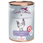6 x 400 g terra canis alimentum veterinarium low protein au poulet, nourriture humide pour chien