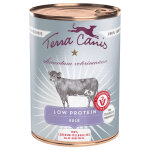 6 x 400 g terra canis alimentum veterinarium low protein au veau, nourriture humide pour chien