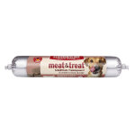6 x 80 g fleischeslust meat & treat saucisse de foie de b?uf pour chien